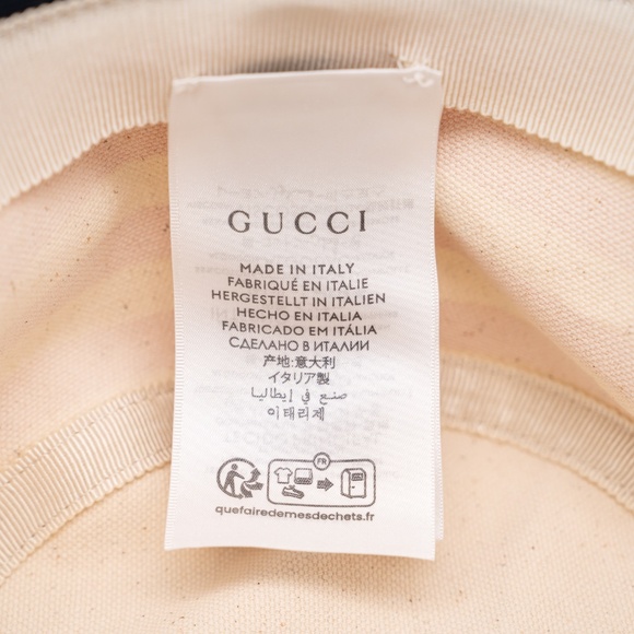 size M Gucci Striped Canvas Bucket Hat Red White main image 7